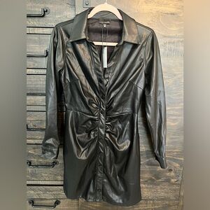 Lucy Paris Faux Leather Dress